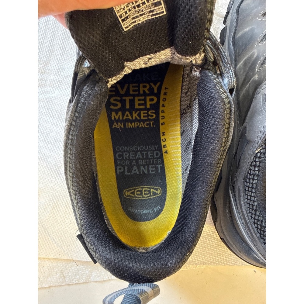Keen Targhee III Waterproof Hiking Shoes Mens 10 Gray Black Low Trail 1017785 - Picture 10 of 12